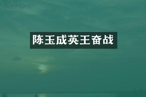陈玉成英王奋战