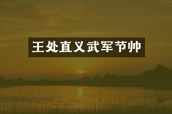 王处直义武军节帅