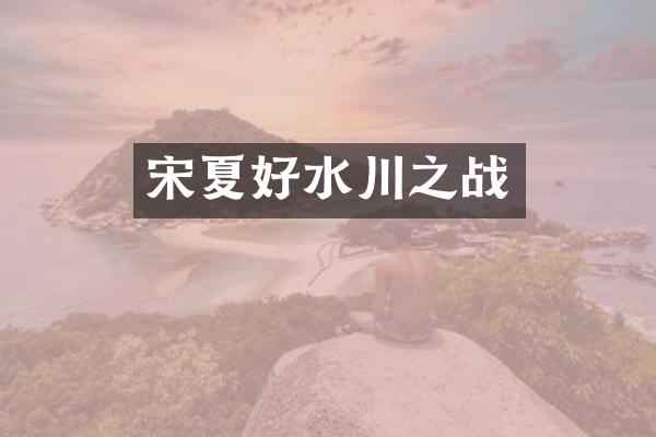 宋夏好水川之战