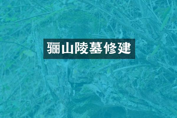 骊山陵墓修建