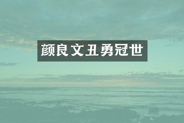 颜良文丑勇冠世