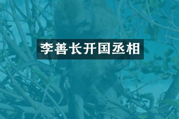 李善长开国丞相