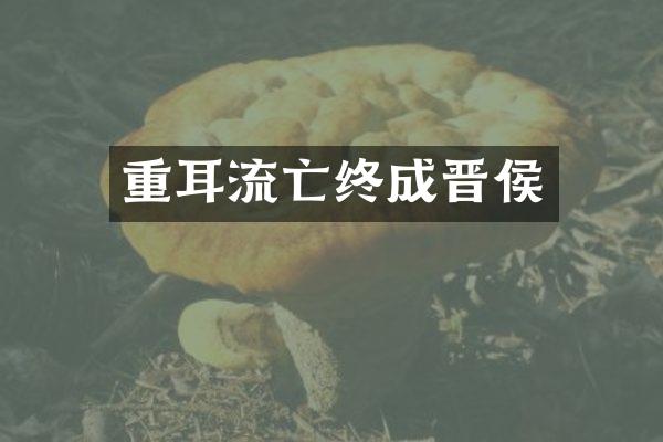 重耳流亡终成晋侯