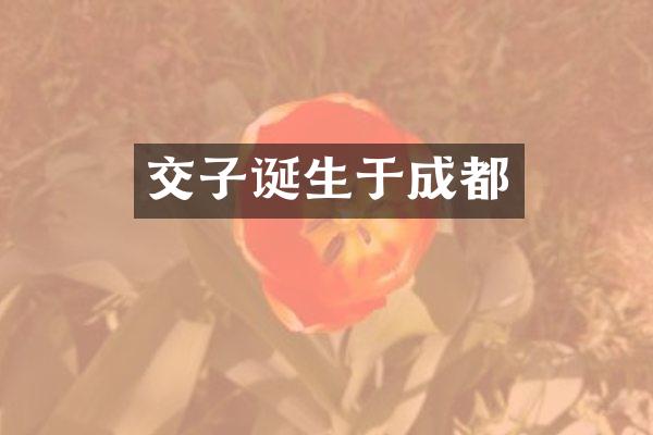 交子诞生于成都