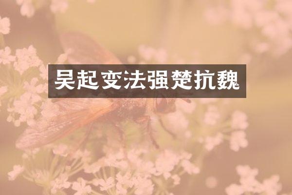 吴起变法强楚抗魏