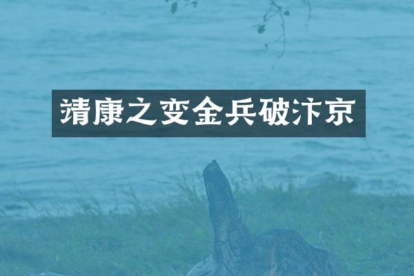 靖康之变金兵破汴京