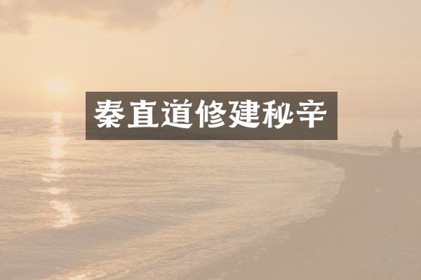 秦直道修建秘辛