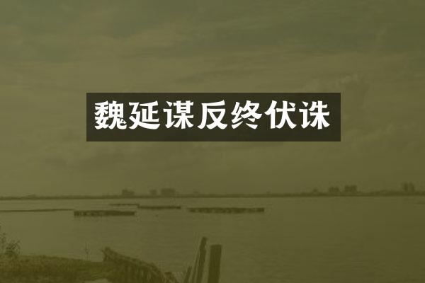 魏延谋反终伏诛