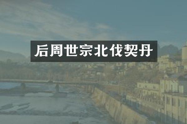 后周世宗北伐契丹