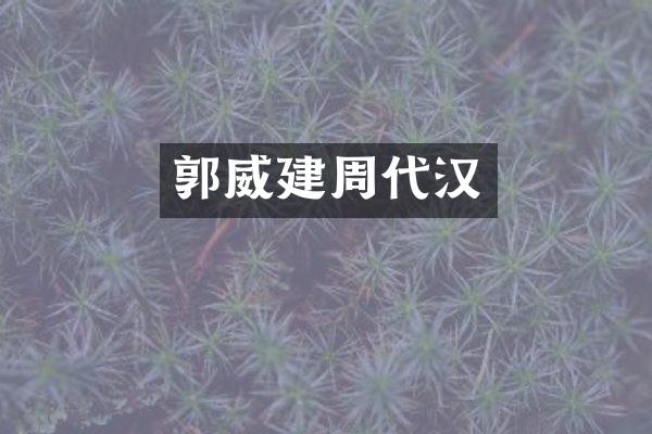 郭威建周代汉