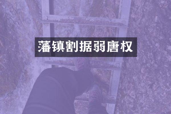 藩镇割据弱唐权