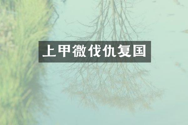 上甲微伐仇复国