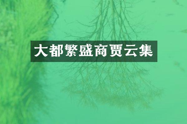 大都繁盛商贾云集