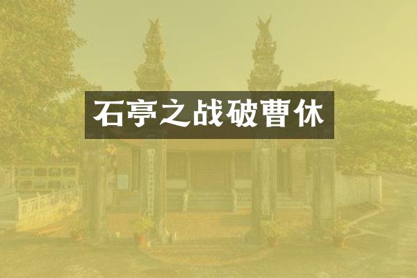 石亭之战破曹休
