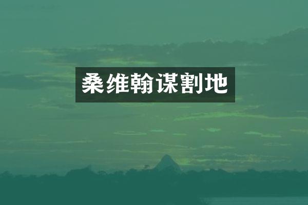 桑维翰谋割地