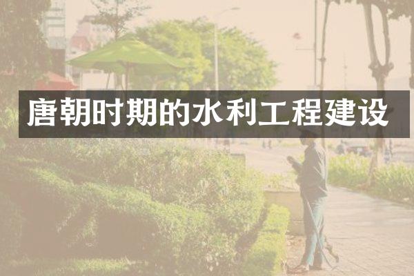 唐朝时期的水利工程建设