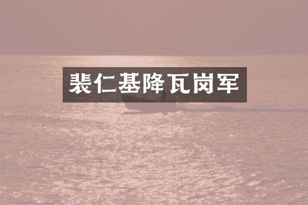 裴仁基降瓦岗军