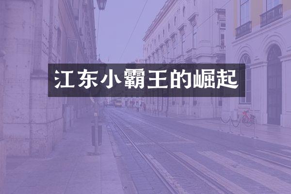 江东小霸王的崛起