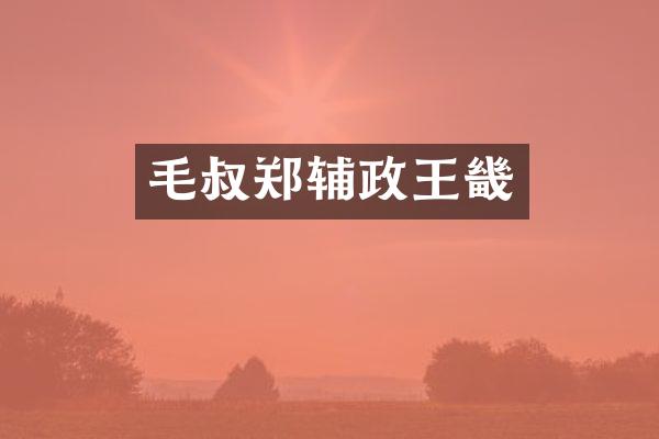 毛叔郑辅政王畿