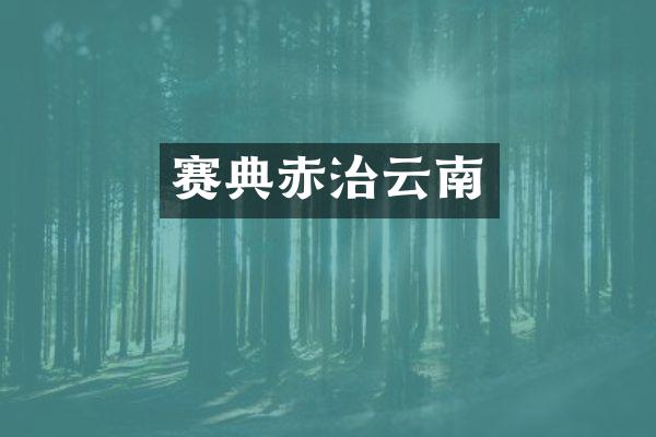 赛典赤治云南