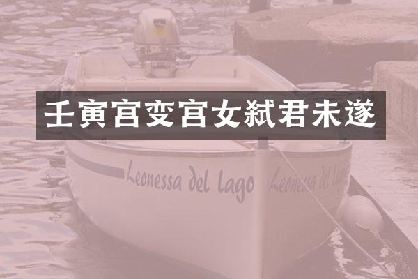 壬寅宫变宫女弑君未遂
