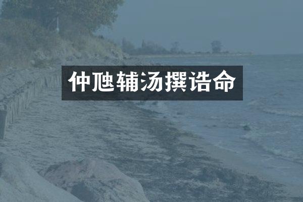 仲虺辅汤撰诰命