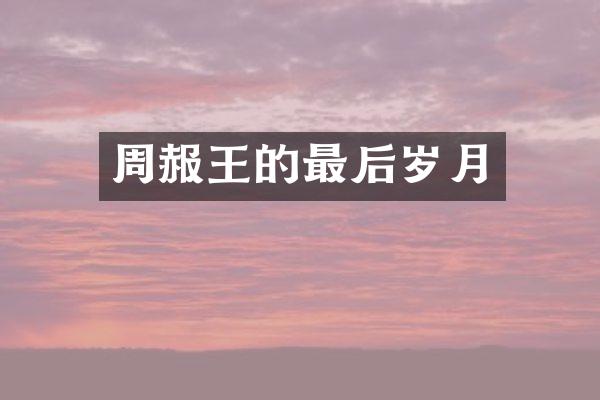周赧王的最后岁月