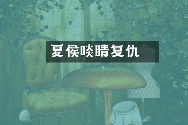 夏侯惇啖睛复仇