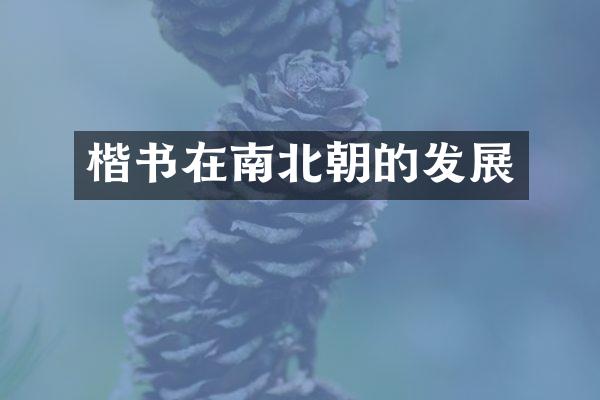 楷书在南北朝的发展