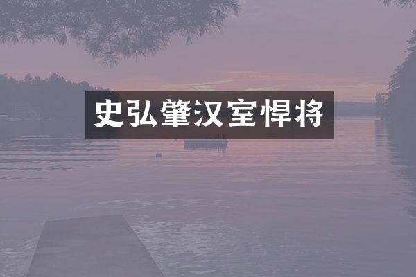 史弘肇汉室悍将