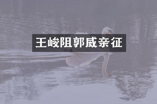 王峻阻郭威亲征