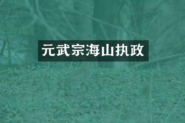 元武宗海山执政