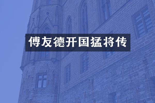 傅友德开国猛将传
