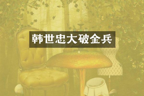 韩世忠大破金兵