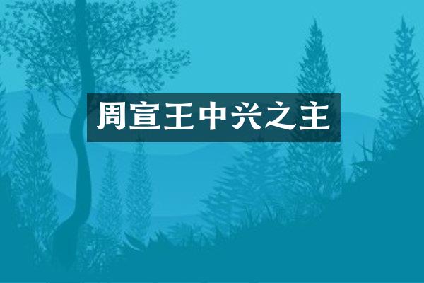 周宣王中兴之主