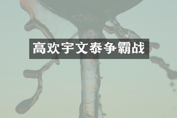 高欢宇文泰争霸战
