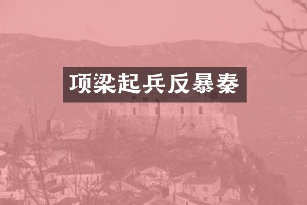 项梁起兵反暴秦