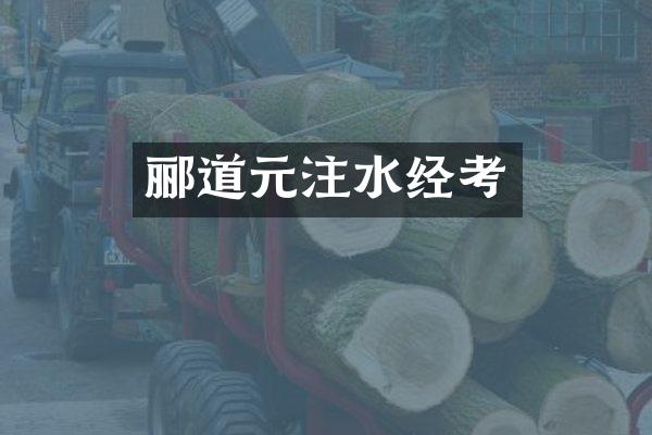 郦道元注水经考