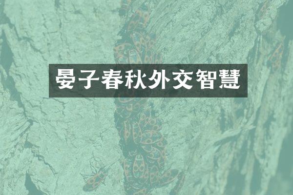 晏子春秋外交智慧
