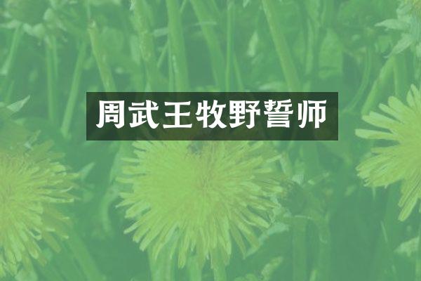 周武王牧野誓师