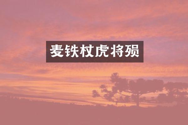 麦铁杖虎将殒