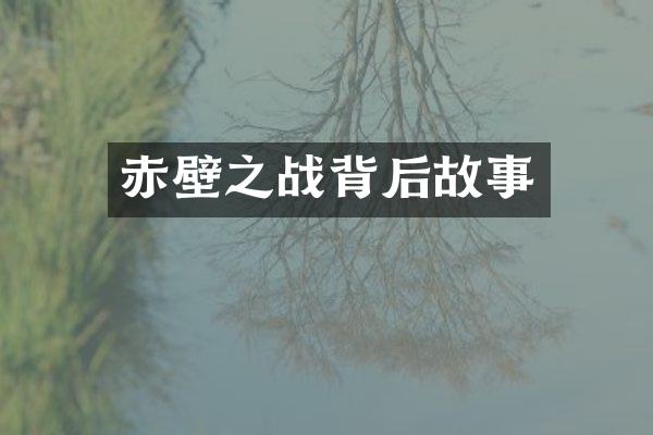 赤壁之战背后故事