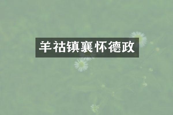 羊祜镇襄怀德政