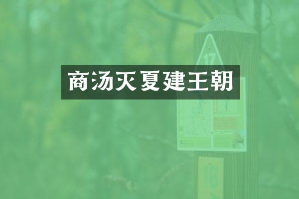 商汤灭夏建王朝