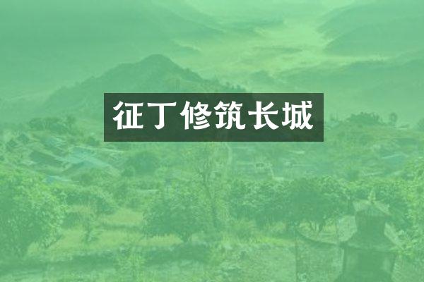 征丁修筑长城