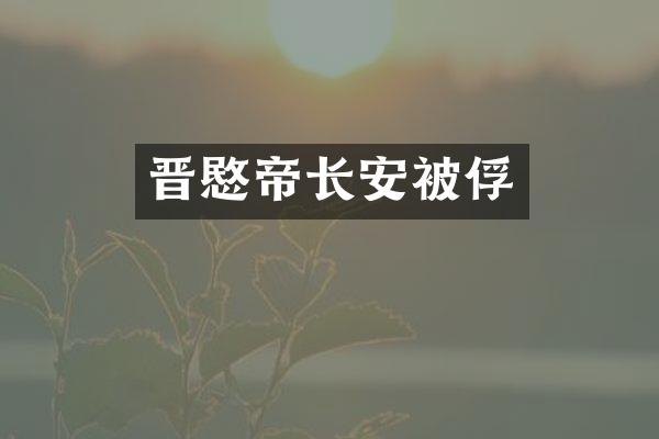 晋愍帝长安