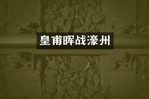 皇甫晖战濠州