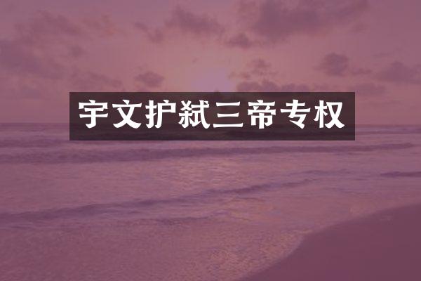 宇文护弑三帝专权
