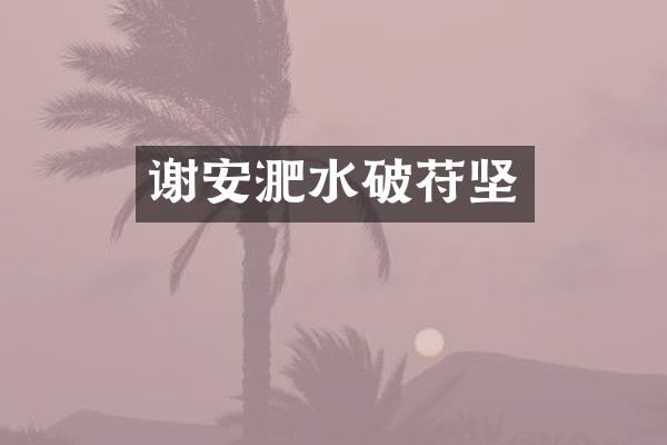 谢安淝水破苻坚