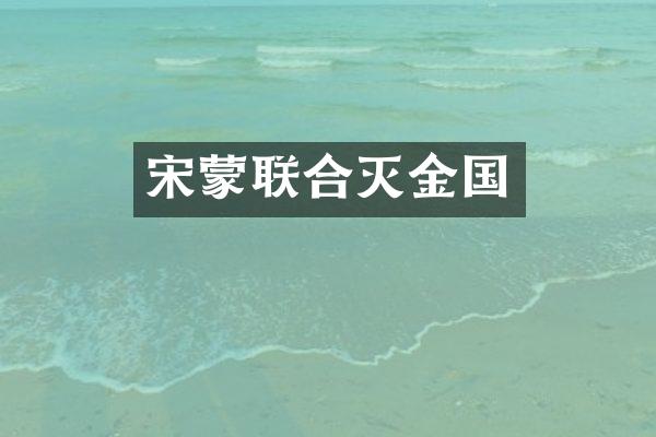 宋蒙联合灭金国